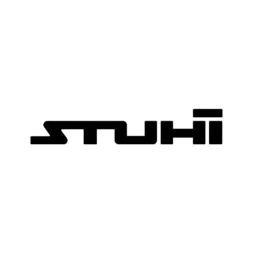 The square STUHI icon, a black logo on white